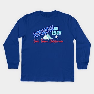 Heavenly Ski Resort Lake Tahoe U.S.A. Gift Ideas For The Ski Enthusiast. Kids Long Sleeve T-Shirt